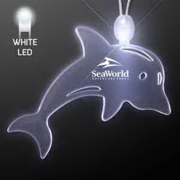 Acrylic Dolphin Shape Necklace with LED - Image 8
