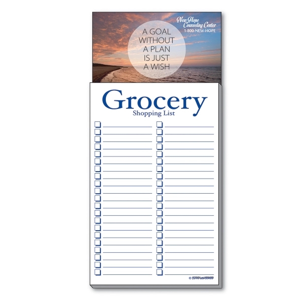 business Card Add-On™ Magnet + Grocery Shopping List Pad