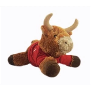 8" Toro Bull with t-shirt and one color imprint