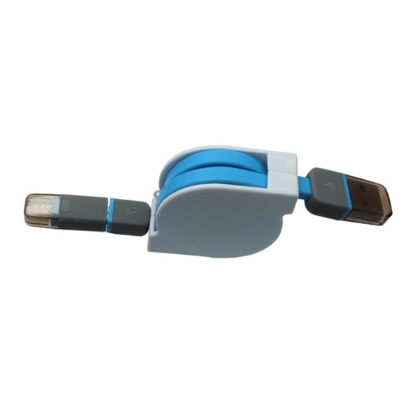 Ascot - Retractable flat universal USB charging cable. - Image 14