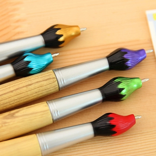 Paint Brush Style Twist Action Ballpoint Pen - Image 2