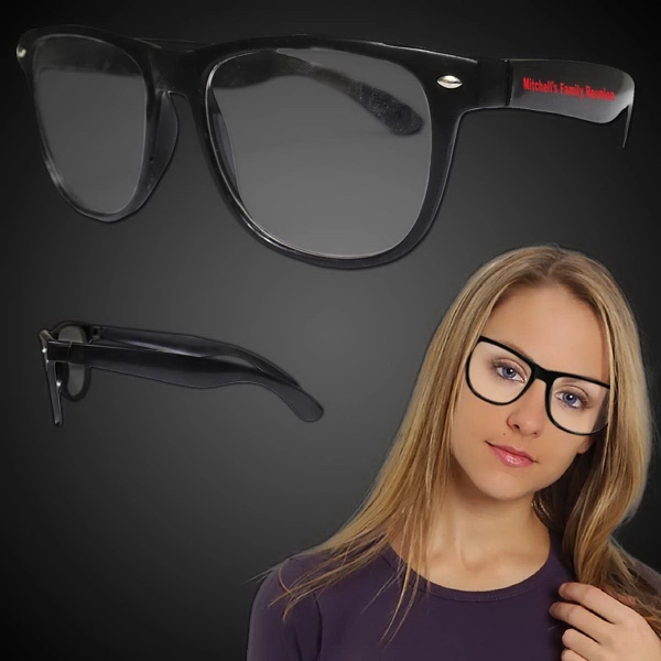 Black Frame 50's Costume Eyeglasses