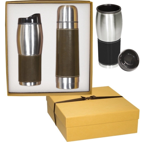 Empire™ Thermal Bottle & Tumbler Gift Set - Image 1
