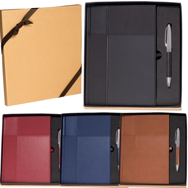 Duo-Textured Tuscany™ Journal & Pen Gift Set - Image 3