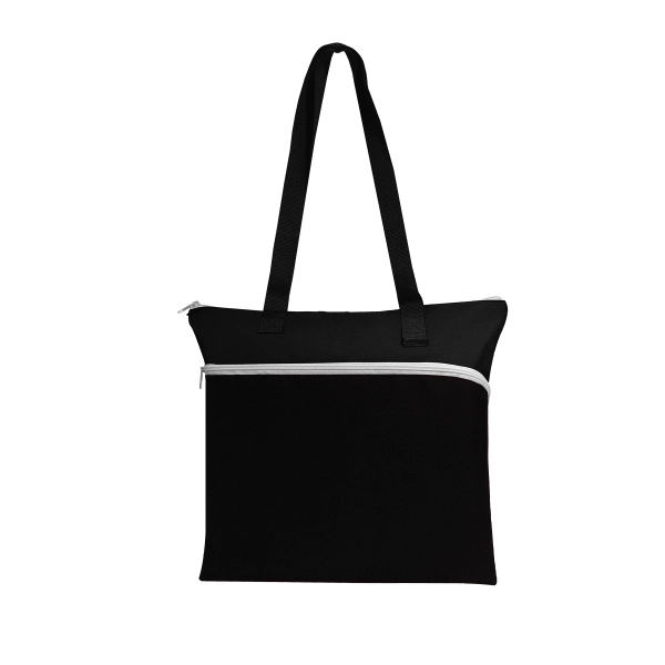 Large Front Zipper Tote - Image 2