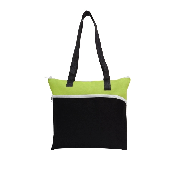 Large Front Zipper Tote - Image 4