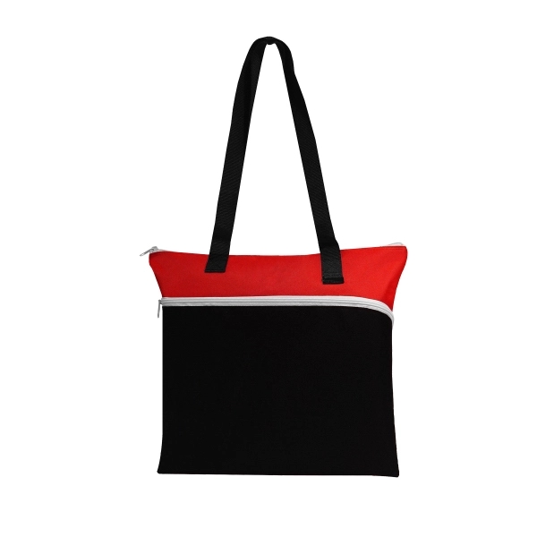Large Front Zipper Tote - Image 5