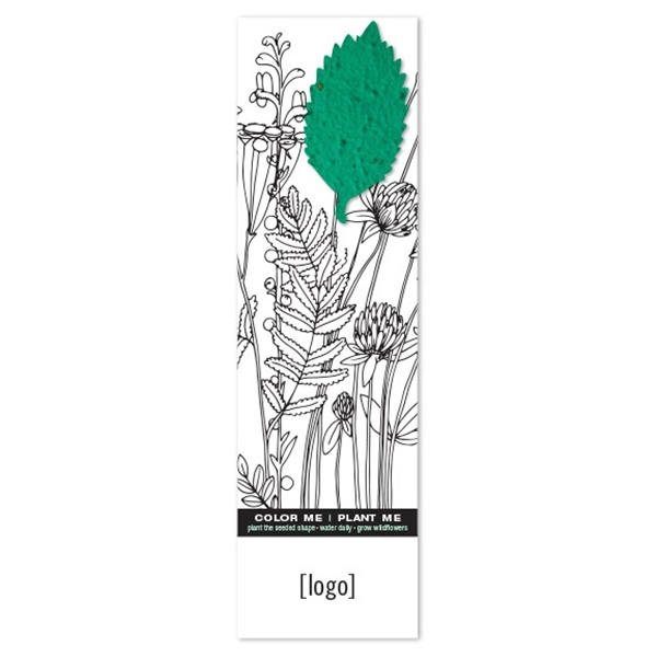 Seed Paper Shape Coloring Bookmark - Image 2