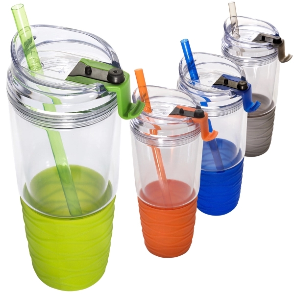 Quench™ Acrylic 22 oz. Tumbler with Straw - Image 5