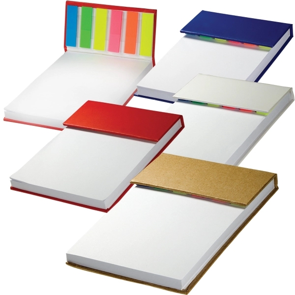 Hard Cover Sticky Flag Jotter Pad - Image 3