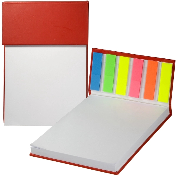Hard Cover Sticky Flag Jotter Pad - Image 6