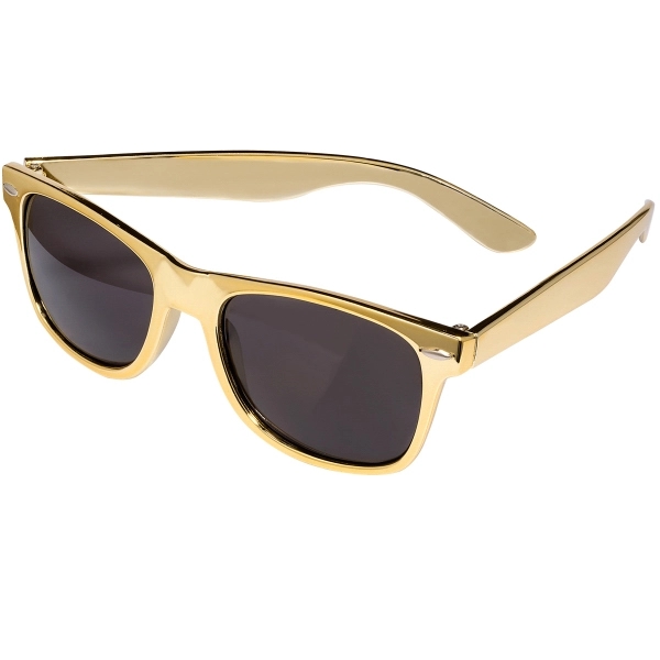 Metallic Mardi Gras Sunglasses - Image 2