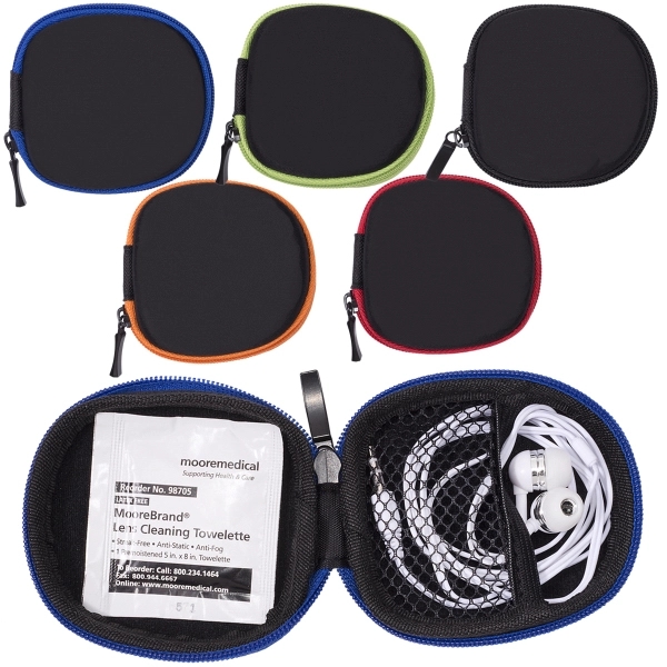Tough Tech™ Pouch with Earbuds & Lens Wipe - Image 13