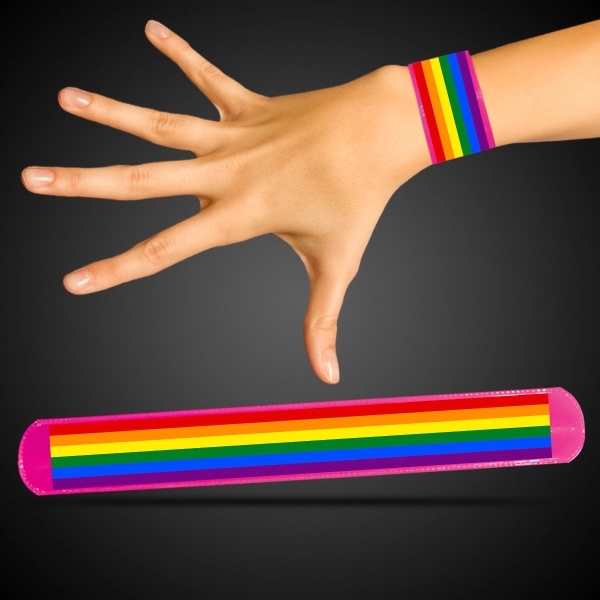 Rainbow Pride Slap Bracelet - Image 2