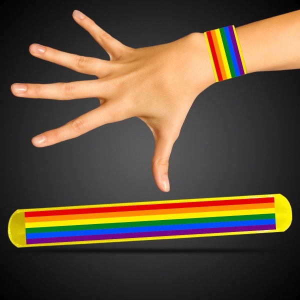 Rainbow Pride Slap Bracelet - Image 3