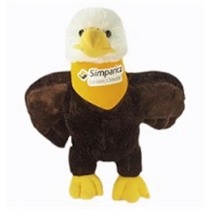 12" Eagle with bandana and full color imprint