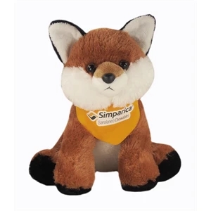 13" Fox with bandana and full color imprint