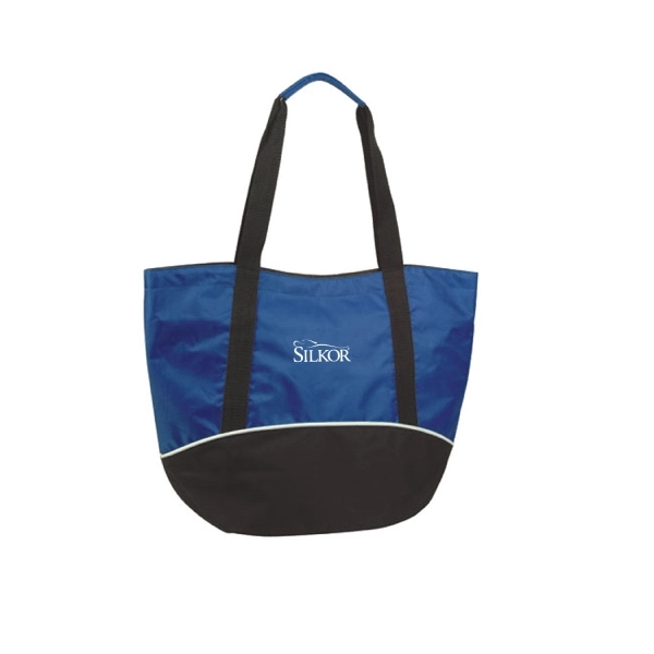 Poly Zippered Shopping Tote Bag - Image 4