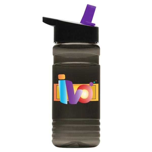 20 oz. Tritan Bottle - Flip Straw Lid - Digital - Image 4
