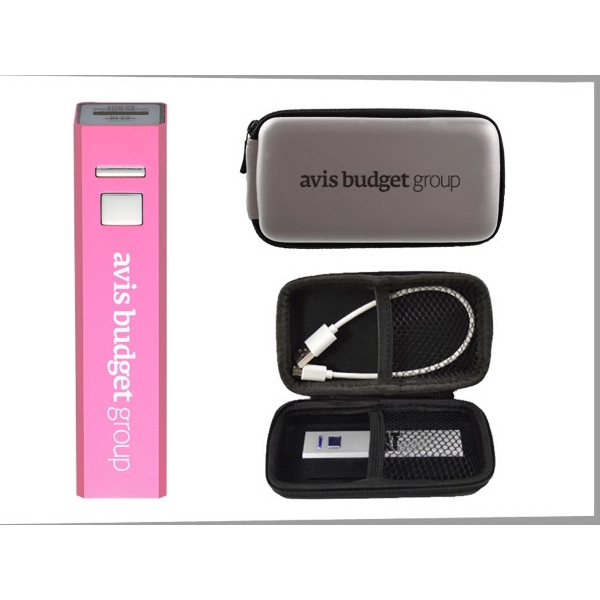 2600 mAh Power Bank with Ultra Zipper Pouch - Image 7