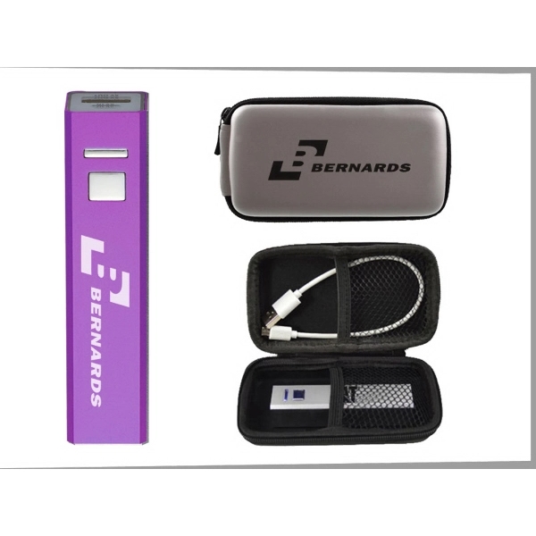 2600 mAh Power Bank with Ultra Zipper Pouch - Image 8