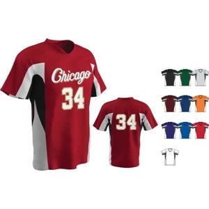 Youth Stock Relief Baseball Jersey