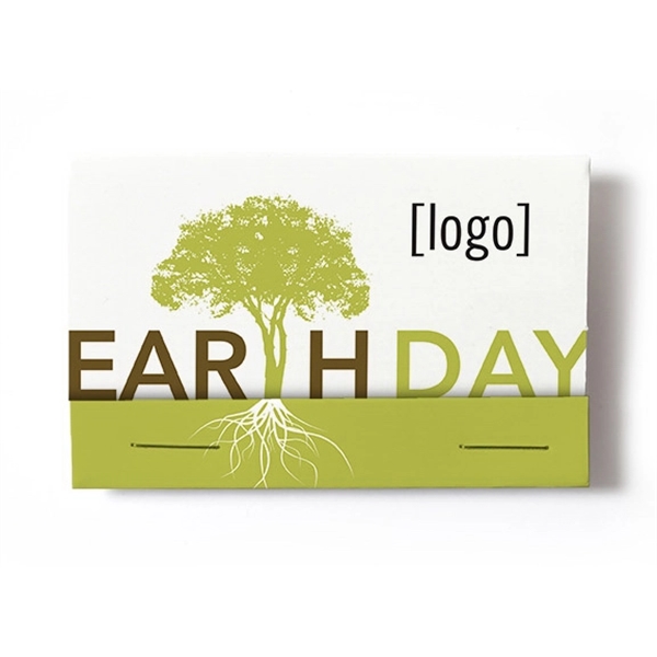 Earth Day Seed Paper Matchbook - Image 1