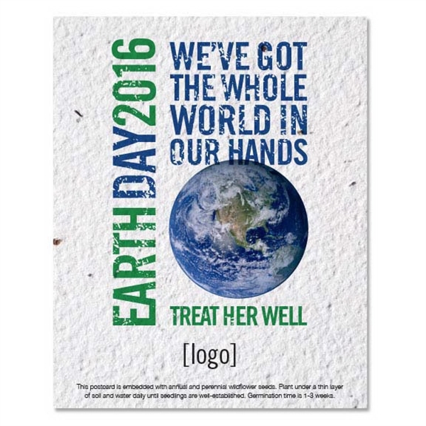 Earth Day Seed Paper Postcard - Image 2
