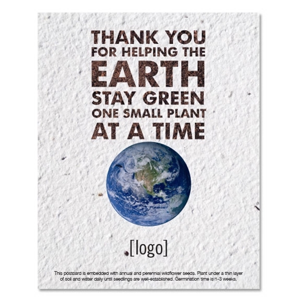 Earth Day Seed Paper Postcard - Image 4