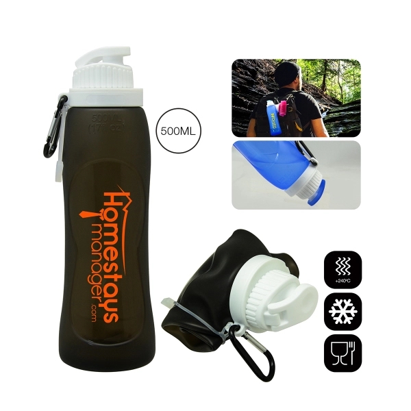 H2O collapsible water bottle LG - 17oz (500ml) - Image 4