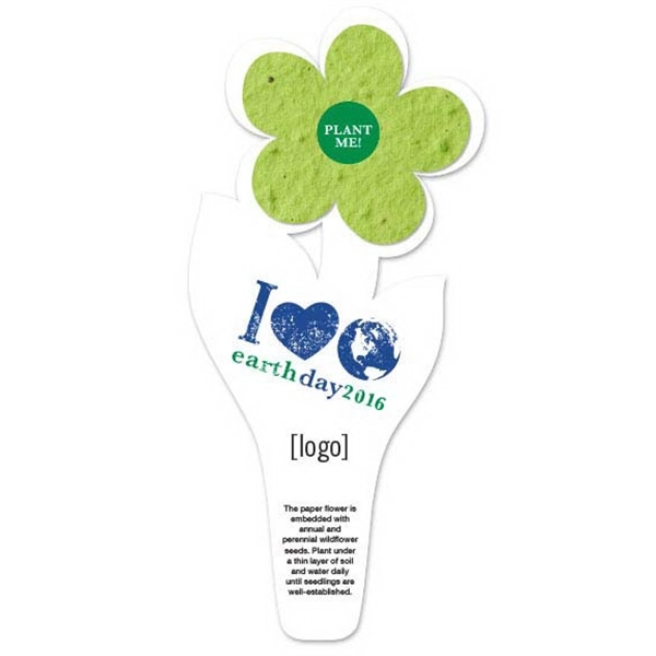 Earth Day Seed Paper Flower Bookmark - Image 3