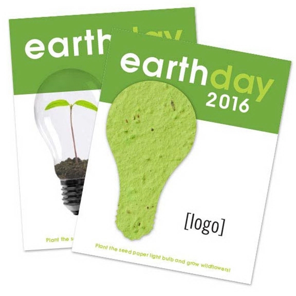 Earth Day Seed Paper Shape Postcard - Image 2
