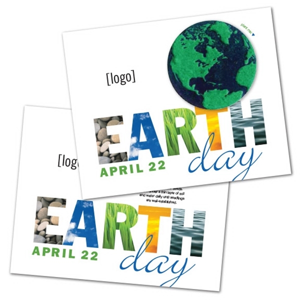 Earth Day Seed Paper Shape Postcard - Image 3