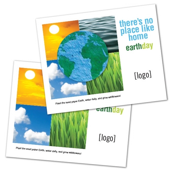Earth Day Seed Paper Shape Postcard - Image 5