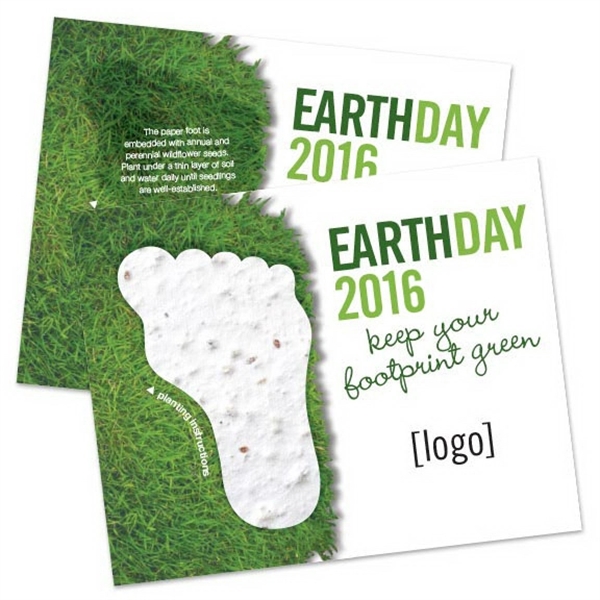 Earth Day Seed Paper Shape Postcard - Image 8