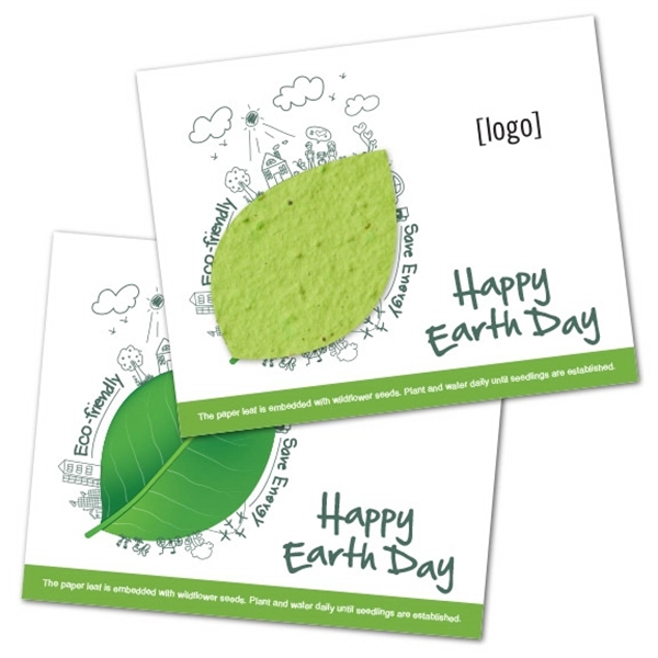 Earth Day Seed Paper Shape Postcard - Image 9