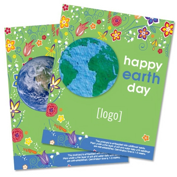 Earth Day Seed Paper Shape Postcard - Image 10