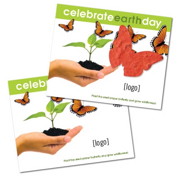 Earth Day Seed Paper Shape Postcard - Image 12