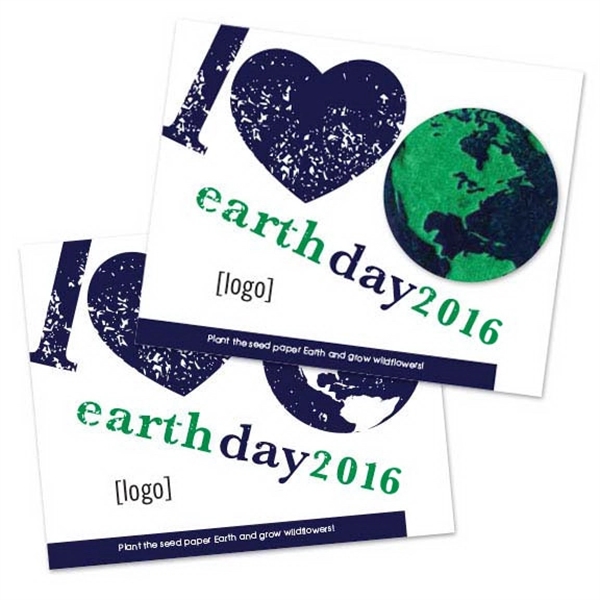 Earth Day Seed Paper Shape Postcard - Image 13