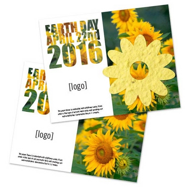 Earth Day Seed Paper Shape Postcard - Image 16
