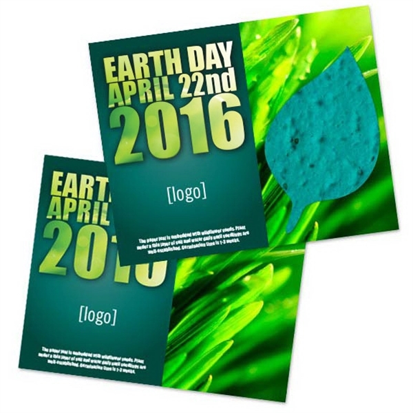 Earth Day Seed Paper Shape Postcard - Image 18