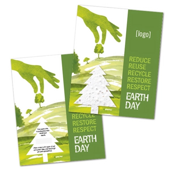 Earth Day Seed Paper Shape Postcard - Image 22