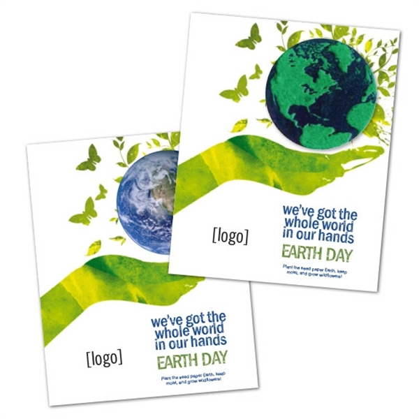 Earth Day Seed Paper Shape Postcard - Image 24