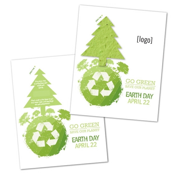 Earth Day Seed Paper Shape Postcard - Image 25