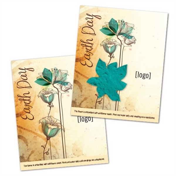 Earth Day Seed Paper Shape Postcard - Image 27