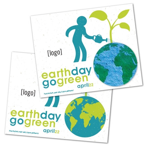 Earth Day Seed Paper Shape Postcard - Image 28