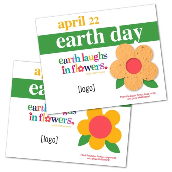 Earth Day Seed Paper Shape Postcard - Image 29