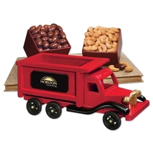 1950-Era Dump Truck with Chocolate Almonds & Jumbo Cashews