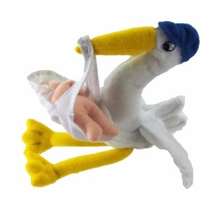8" Custom Stork with baby