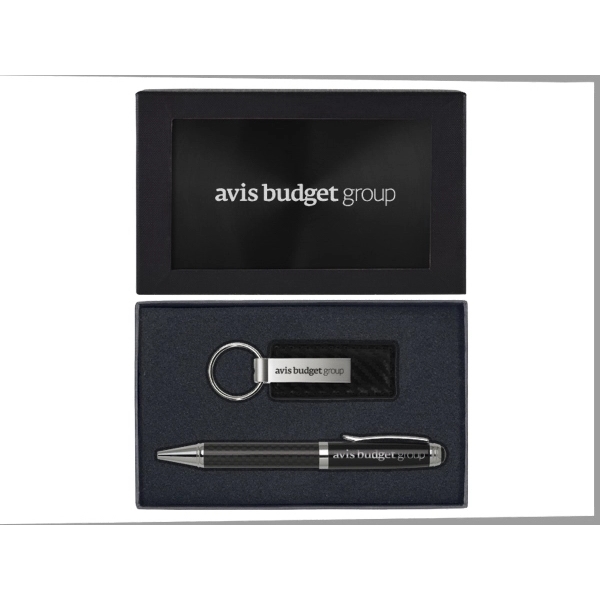 Carbon Fiber Key Tag and Carbon Fiber Ballpoint Pen Set - Image 3
